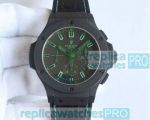 Swiss 7750 Replica Hublot Big Bang Black & Green Dial Watch 44mm